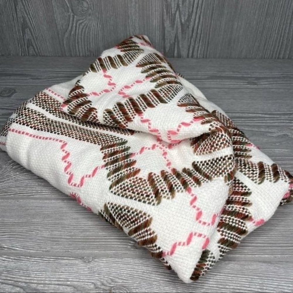Linen / yarn woven thin blanket / table cloth / throw blanket / rug decoration